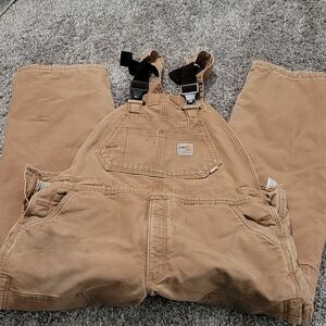 Carharrt FR duck lined work bibs